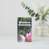 Kundengerechtes förderndes FENSTER-REINIGUNG Visitenkarte (Stehend Vorderseite)