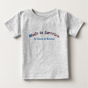 Kundengerechtes gemacht im Amerika-Kleinkind-T - Baby T-shirt