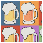 Kundengerechtes Gewebe der BIER Pop-Kunst Stoff (Nahaufnahme)