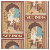 Kundengerechtes Gewebe Vintager Indien-Reise Stoff (Nahaufnahme)