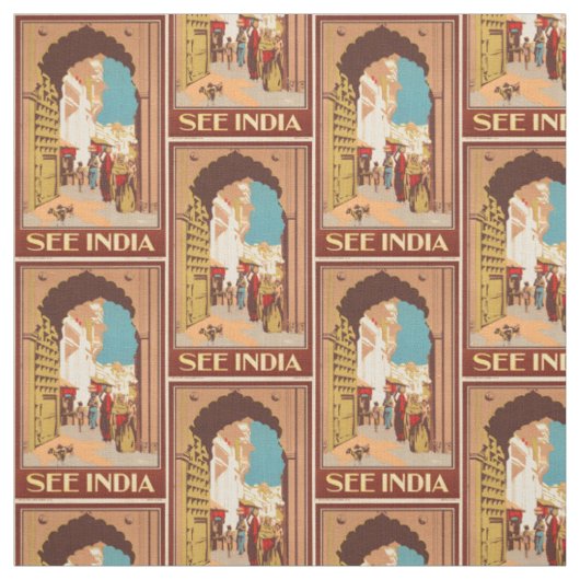 Kundengerechtes Gewebe Vintager Indien-Reise Stoff (Muster)