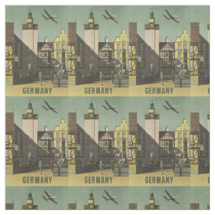 Kundengerechtes Gewebe Vintager Reise Deutschlands Stoff