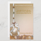 Kundengerechtes Gold verziert Briefpapier (Vorne/Hinten)