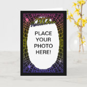 kundengerechtes Halloween-Fotokarten-Spinnennetz Karte (Gelbe Blume)