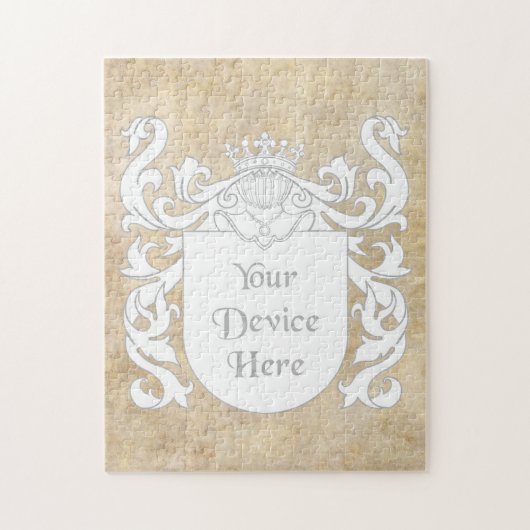Kundengerechtes heraldisches Schild Puzzle (Vertikal)