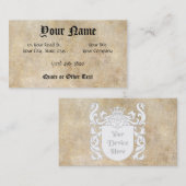 Kundengerechtes heraldisches Schild Visitenkarte (Vorne/Hinten)