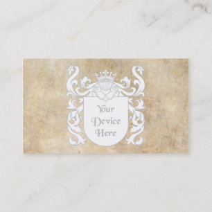 Kundengerechtes heraldisches Schild Visitenkarte