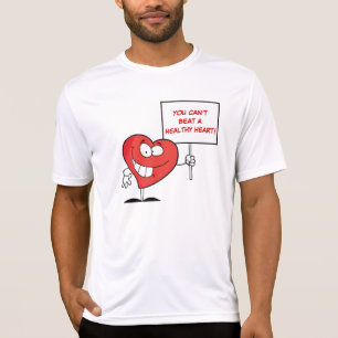 Kundengerechtes Herz-gesundes Slogan-Zeichen T-Shirt