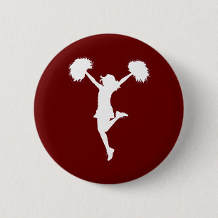 Kundengerechtes Hintergrund-Cheerleader Button