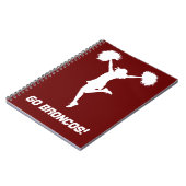 Kundengerechtes Hintergrund-Cheerleader Notizblock (Linke Seite)