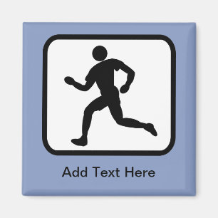 Kundengerechtes Läufer-Logo Magnet