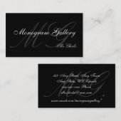 Kundengerechtes Monogramm-schlichte Visitenkarte (Vorne/Hinten)