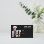 Kundengerechtes Nahrung- für Visitenkarte (Stehend Vorderseite)