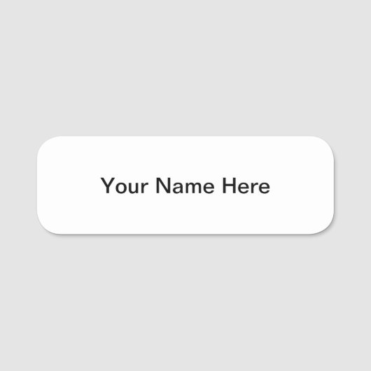 Kundengerechtes NamensAbzeichen mit magnetischem Namensschild (Vorderseite)