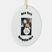 Kundengerechtes New- YorkFoto mit Job oder Hobby Keramik Ornament (Rechts)