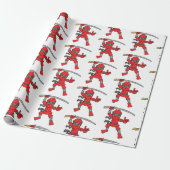 Kundengerechtes Ninja Muster Geschenkpapier (Ungerollt)
