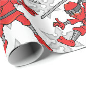 Kundengerechtes Ninja Muster Geschenkpapier (Rolleneckpunkt)