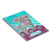 Kundengerechtes Notizbuch - Elefant-Festival Notizblock (Rechte Seite)