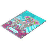 Kundengerechtes Notizbuch - Elefant-Festival Notizblock (Linke Seite)