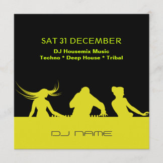 Kundengerechtes Party-personalisierte Einladung DJ