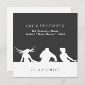 Kundengerechtes Party-personalisierte Einladung DJ (Vorne/Hinten)