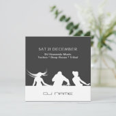 Kundengerechtes Party-personalisierte Einladung DJ (Stehend Vorderseite)