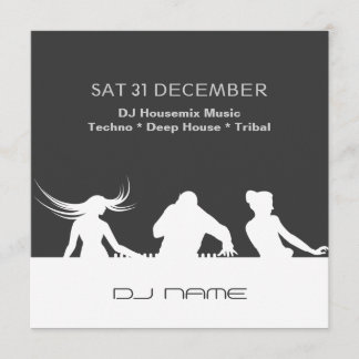 Kundengerechtes Party-personalisierte Einladung DJ