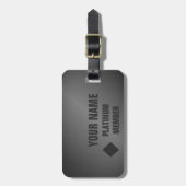 Kundengerechtes Platin-Mitglied Gepäckanhänger (Vorderseite vertikal)