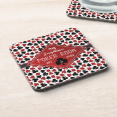 Kundengerechtes Poker-Raum-Kasino Getränkeuntersetzer (Linke Seite)