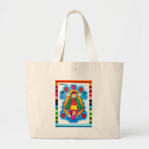KUNDENGERECHTES PRO VIRGEN DE-GUADALUPE CARICATURA JUMBO STOFFBEUTEL