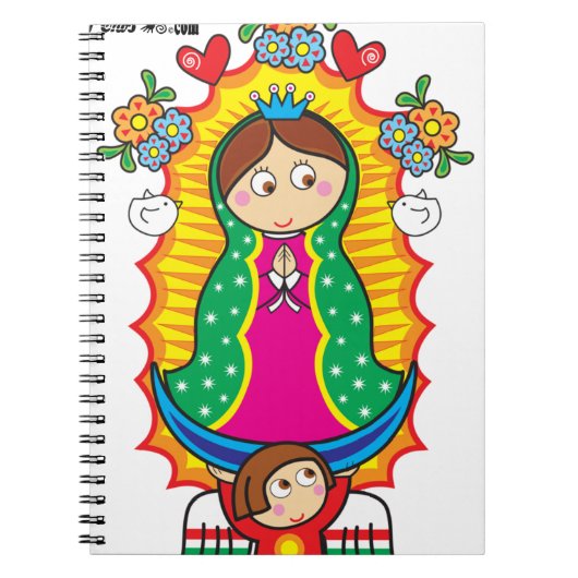 KUNDENGERECHTES PRO VIRGEN DE-GUADALUPE CARICATURA NOTIZBLOCK (Vorderseite)