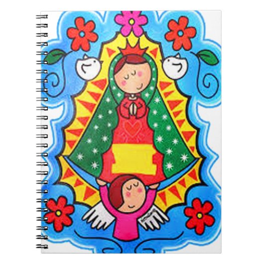 KUNDENGERECHTES PRO VIRGEN DE-GUADALUPE CARICATURA NOTIZBLOCK (Vorderseite)