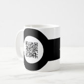 kundengerechtes QR Code magstrip Kaffeetasse (Vorderseite Links)