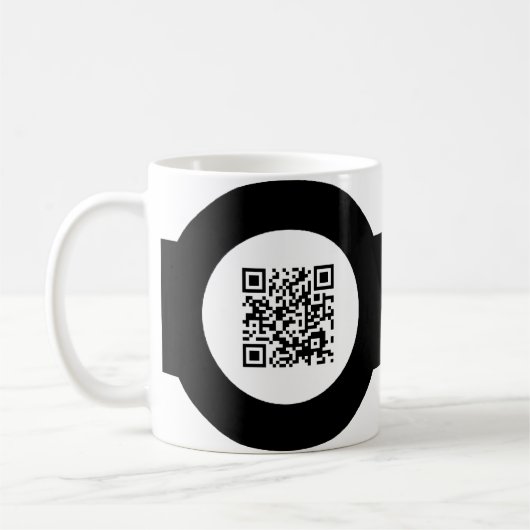 kundengerechtes QR Code magstrip Kaffeetasse (Links)