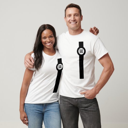 kundengerechtes QR Code magstrip T-Shirt (Unisex)