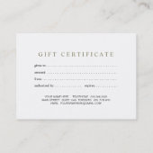 Kundengerechtes Rabattkarte (Rückseite)