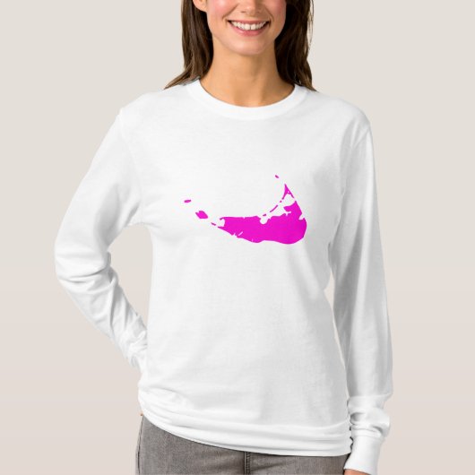 Kundengerechtes rosa Nantucket T-Shirt (Vorderseite)