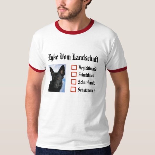 KUNDENGERECHTES SchH Schulzeugnis T-Shirt (Vorderseite)