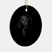 Kundengerechtes schwarzes Labrador retriever Keramikornament (Rechts)