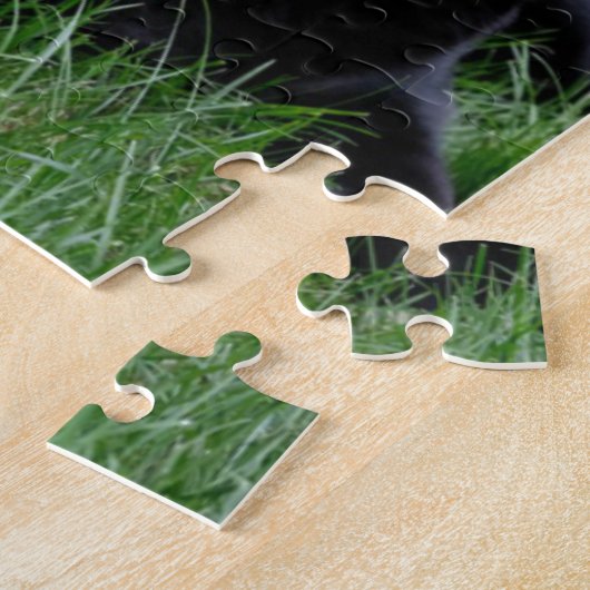 Kundengerechtes schwarzes Labrador retriever Puzzle (Seite)