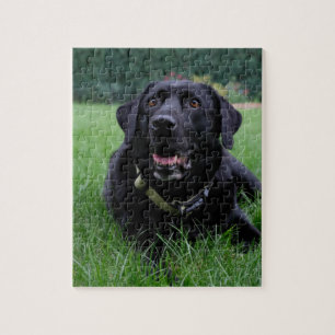 Kundengerechtes schwarzes Labrador retriever Puzzle