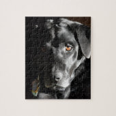 Kundengerechtes schwarzes Labrador retriever Puzzle (Vertikal)
