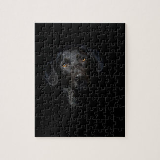 Kundengerechtes schwarzes Labrador retriever Puzzle