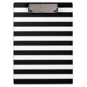 Kundengerechtes schwarzes u. weißes gestreiftes klemmbrett (Vorderseite)