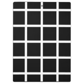 Kundengerechtes schwarzes u. weißes klemmbrett (Rückseite)