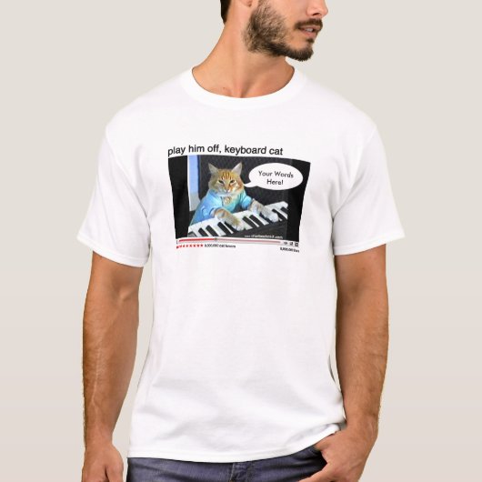 Kundengerechtes Shirt der Tastatur-Katze (Vorderseite)
