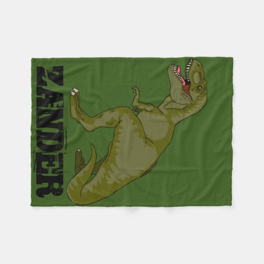 Kundengerechtes T-Rex Fleecedecke (Vorderseite (Horizontal))