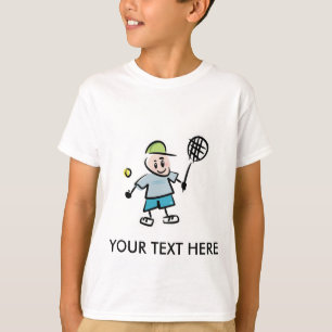Kundengerechtes Tennis-Cartoon-T-Shirt T-Shirt