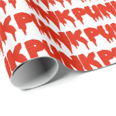 Kundengerechtes Tropfen-Schriftart PUNK, das Geschenkpapier (Rolleneckpunkt)