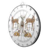 Kundengerechtes Weiß angebundene Dartscheibe (Vorderseite rechts)